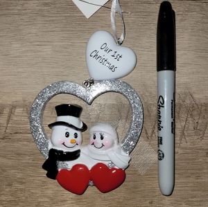 🥳2/$20 or 3/$25 Our First Christmas Married Ornament